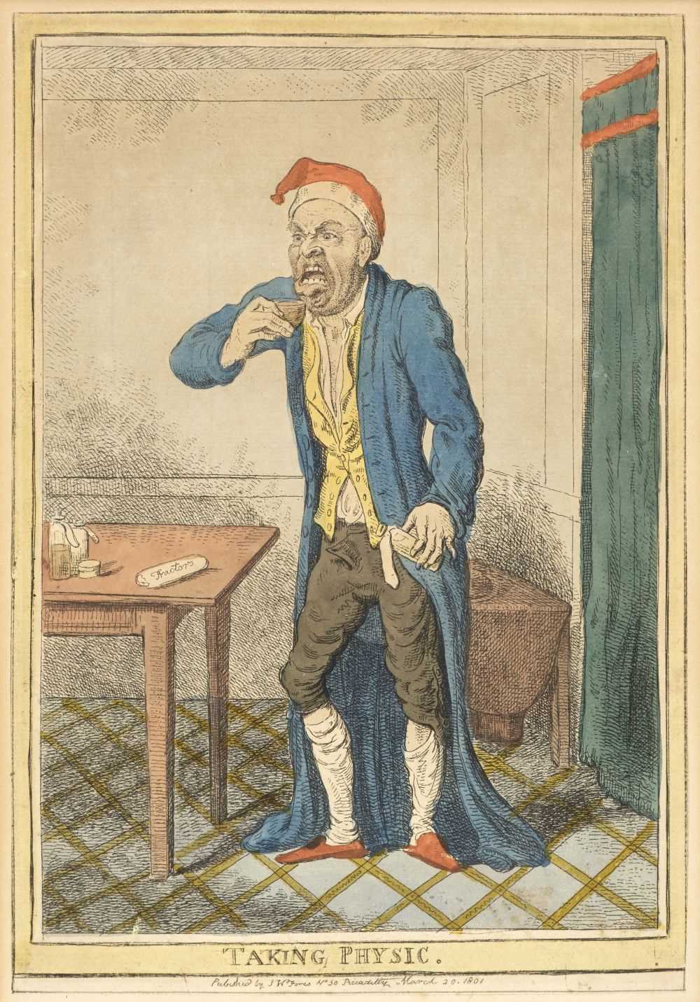 Lot 178 - Fores (S. W. publisher). Taking Physic, March 20th 1801