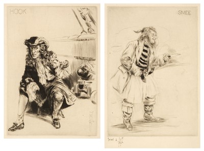 Lot 511 - Peter Pan. Four etched illustrations for J. M. Barrie's Peter Pan, circa 1910