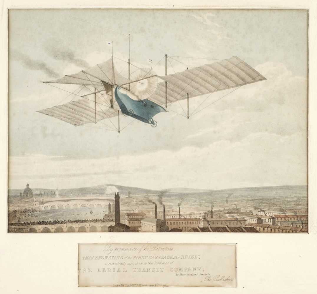 Lot 160 - Ackermann & Co. (publishers). ..., Engraving of the First Carriage, the "Aeriel"..., 1843