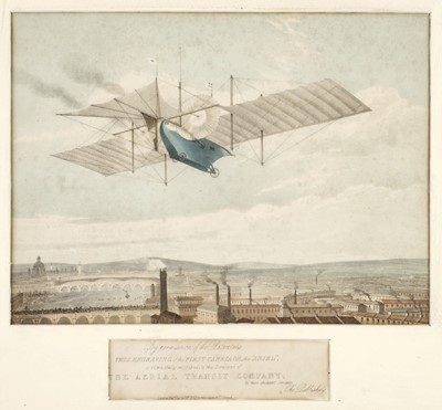 Lot 160 - Ackermann & Co. (publishers). ..., Engraving of the First Carriage, the "Aeriel"..., 1843