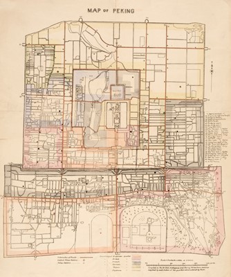 Lot 87 - China. Map of Peking, Compiled in the British Intelligence and Survey Office