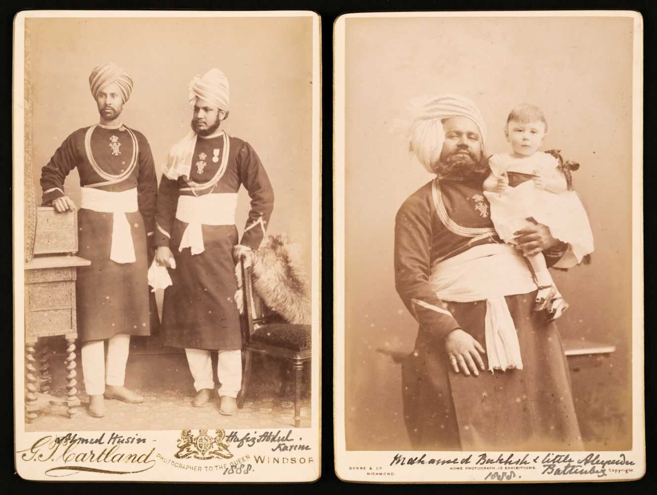 Lot 209 - Victoria (1819-1901). A pair of albumen print cabinet cards, c. 1888