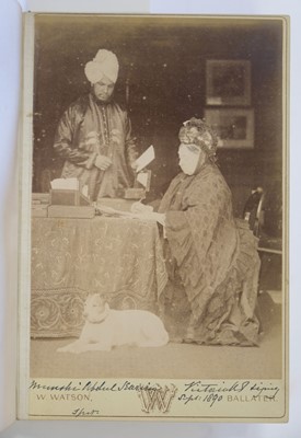 Lot 212 - Victoria (1819-1901). A group of 4 tableaux vivants photograph albums taken at Balmoral Castle