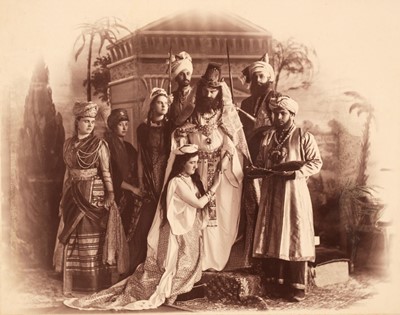 Lot 212 - Victoria (1819-1901). A group of 4 tableaux vivants photograph albums taken at Balmoral Castle