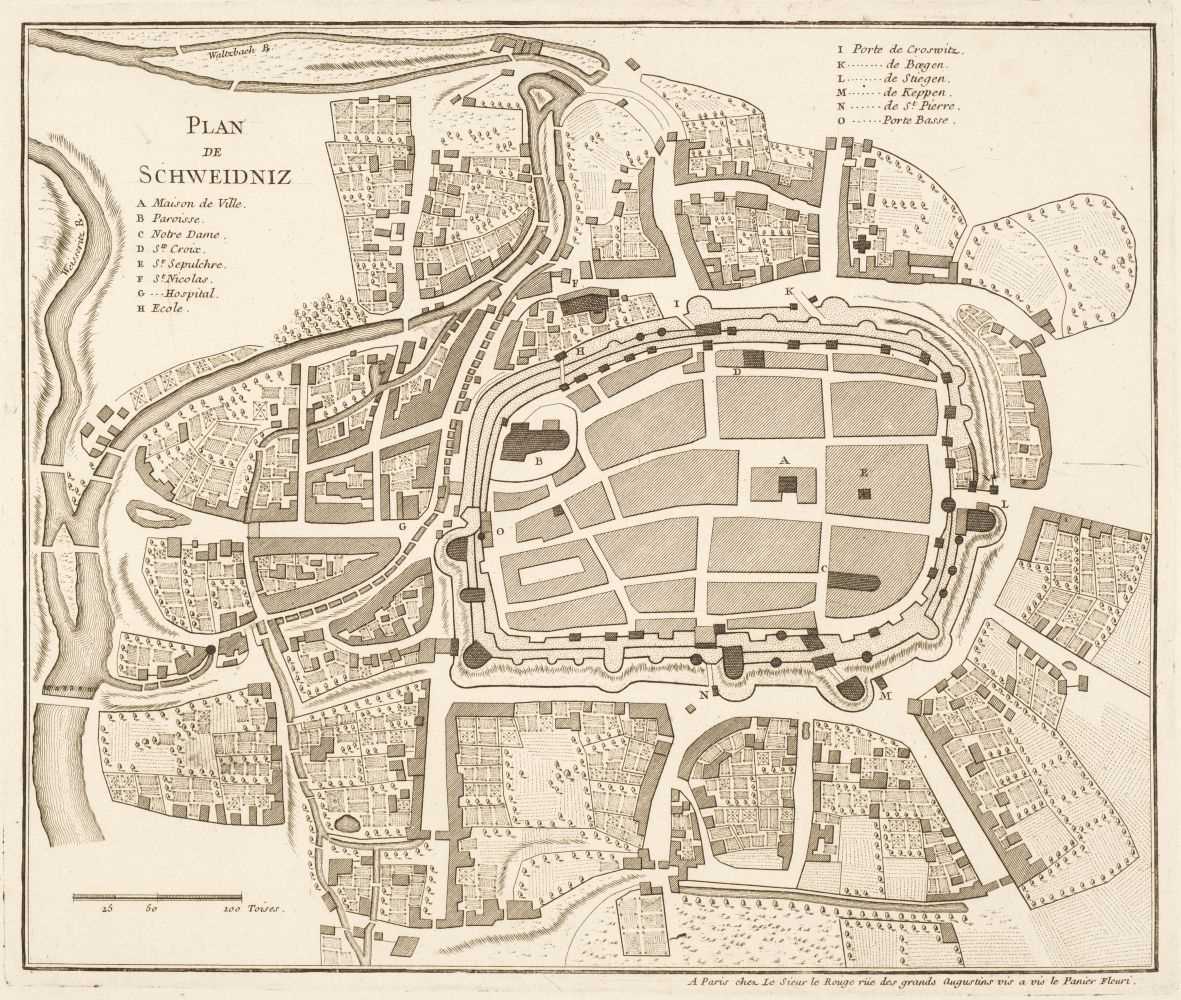 Lot 136 - Poland. A collection of 36 town and city plans, 17th - 19th century