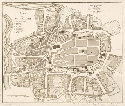 Lot 136 - Poland. A collection of 36 town and city plans, 17th - 19th century