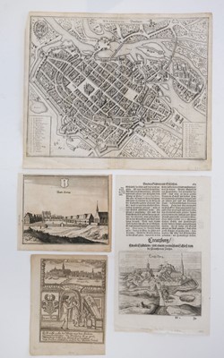 Lot 136 - Poland. A collection of 36 town and city plans, 17th - 19th century