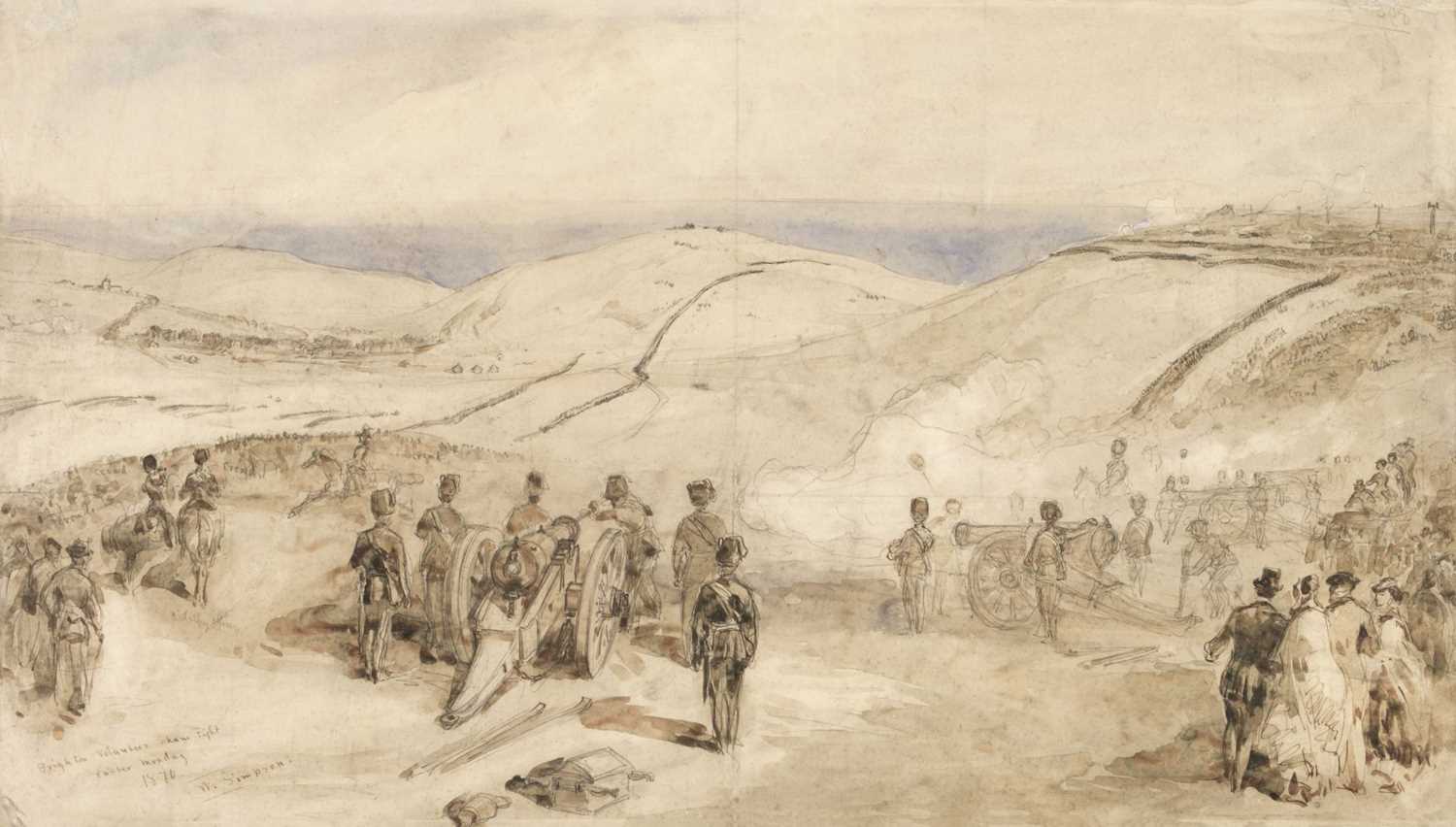 Lot 27 - Simpson (William, 1823-1899). Brighton Volunteers Sham Fight, 1870