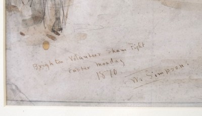 Lot 27 - Simpson (William, 1823-1899). Brighton Volunteers Sham Fight, 1870