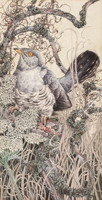 Lot 207 - Warren (Michael, 1938 -). Cuckoo 1975, watercolour on paper and other wildlife pictures