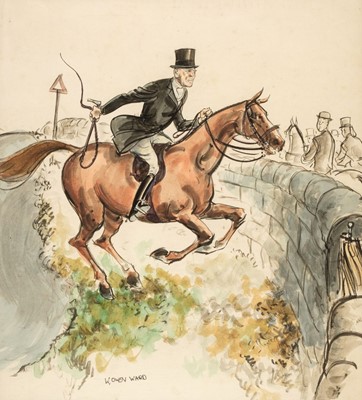 Lot 189 - Owen Ward (W., 20th century). The Hunt, watercolour on paper and other genre