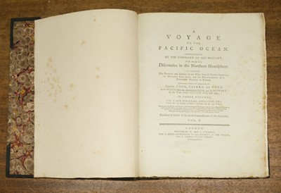 Lot 1 - Cook (James). A Voyage to the Pacific Ocean, 1st edition, 3 volumes, 1784