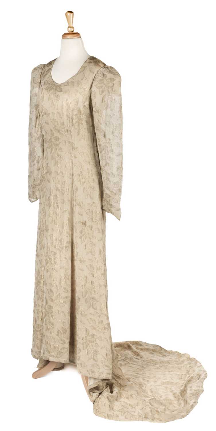 Lot 144 - Clothing. A 1930s wedding or court dress, & other early-mid 20th century garments