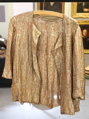 Lot 144 - Clothing. A 1930s wedding or court dress, & other early-mid 20th century garments