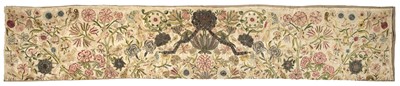 Lot 158 - Embroidery. A large portion of early silk and metalwork, British, 2nd half 17th century