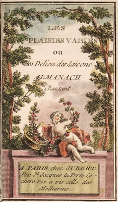 Lot 311 - Almanacs. A group of 4 French almanacs, 1783-1794-5