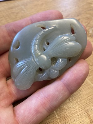 Lot 38 - Jade. Two Chinese 18/19th century style carvings