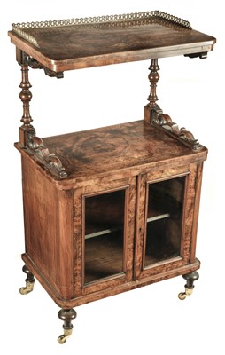 Lot 123 - Whatnot. Victorian inlaid walnut whatnot