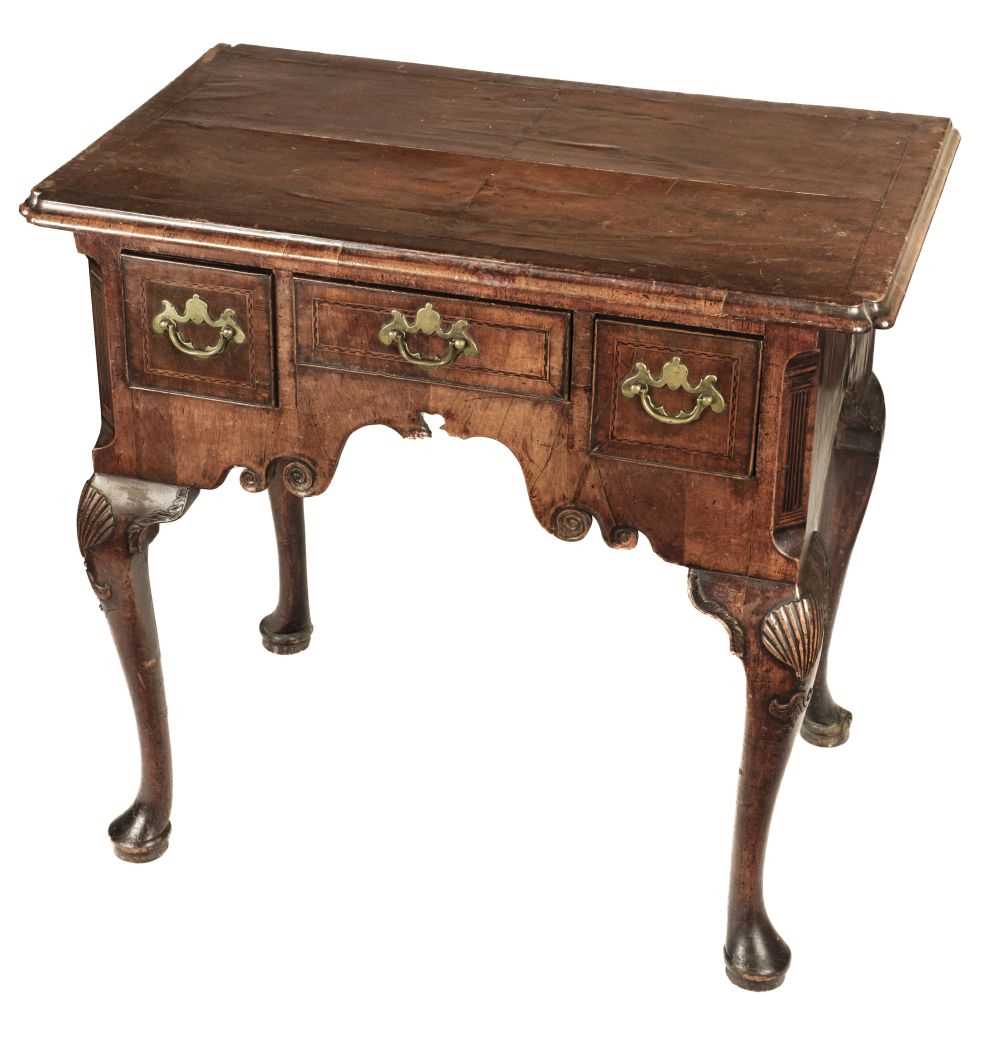 Lot 126 - Lowboy. A George II walnut lowboy