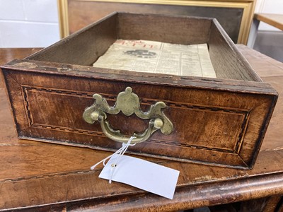 Lot 126 - Lowboy. A George II walnut lowboy