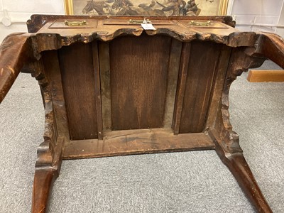 Lot 126 - Lowboy. A George II walnut lowboy