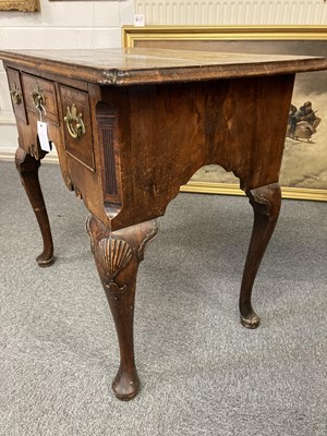 Lot 126 - Lowboy. A George II walnut lowboy
