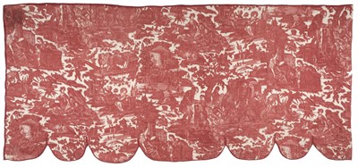Lot 193 - Toile de Jouy. Two matching panels from a Lit à la Duchesse, 19th century