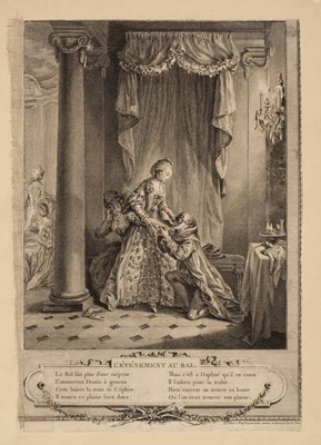 Lot 234 - Duclos (Antoine Jean, 1745-1801). L’Événement au Bal, etching with burin, & 5 others