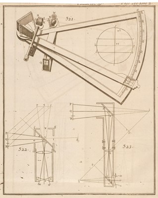 Lot 307 - Smith (Robert). Cours complete d'optique, 1st edition in French, 2 volumes, 1767