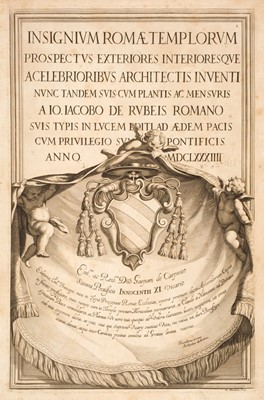 Lot 291 - Rossi (Giovanni Giacomo de). Insignium Romae Templorum prospectus,  1684