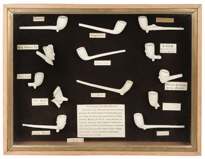Lot 20 - Clay Pipes. A well presented collection of 19th century and later clay pipes
