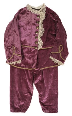 Lot 140 - Children's clothing. A Victorian boy's knickerbocker suit, circa 1870s