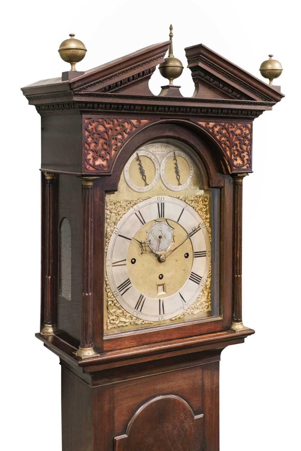 Lot 90 - Longcase Clock. A George III longcase clock by John Safley, Edinburgh