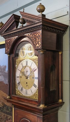 Lot 90 - Longcase Clock. A George III longcase clock by John Safley, Edinburgh