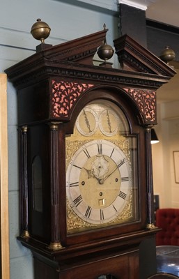 Lot 90 - Longcase Clock. A George III longcase clock by John Safley, Edinburgh