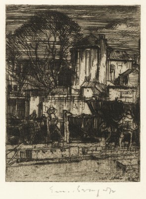 Lot 292 - Brangwyn (Frank, 1867-1956). Four etched illustrations, circa 1910