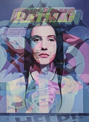 Lot 98 - Miller (Stewart McAlpine, 1964-). Comic Faced Chick, giclee on canvas, 2010