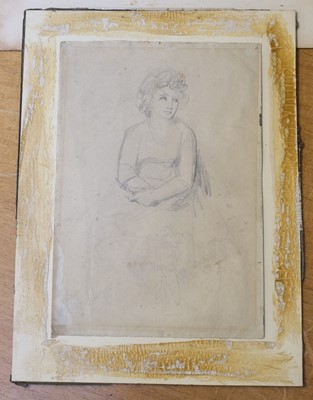 Lot 250 - Romney (George, 1734-1802). Young Woman Seated