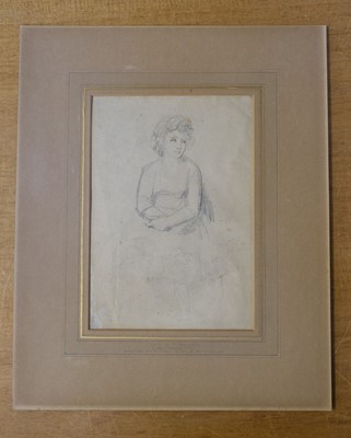 Lot 250 - Romney (George, 1734-1802). Young Woman Seated