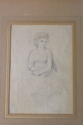 Lot 250 - Romney (George, 1734-1802). Young Woman Seated