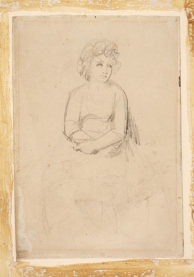 Lot 250 - Romney (George, 1734-1802). Young Woman Seated