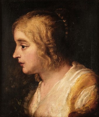 Lot 255 - Rubens (Peter Paul, 1577-1640, follower of). Head of a Woman in Profile, 17th century
