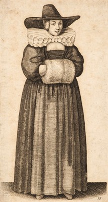 Lot 214 - Hollar (Wenceslaus, 1607-1677). Five hunting horns, etching, plus 37 old master prints