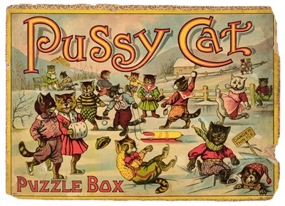 Lot 275 - Wain, Louis. Pussy Cat Puzzle Box, no publisher or date, [?London], c. 1900