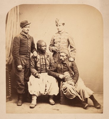 Lot 53 - Franco-Prussian War. An assorted group of photographs and maps, c. 1870s