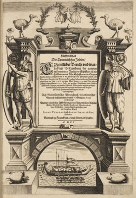 Lot 5 - De Bry (Theodore). Funffter Theil der Orientalischen Indien, Frankfurt: M. Becker, 1601