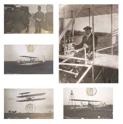 Lot 23 - Wright (Wilbur, 1867-1912). A collection of 12 original black and white photographs of Wilbur Wright