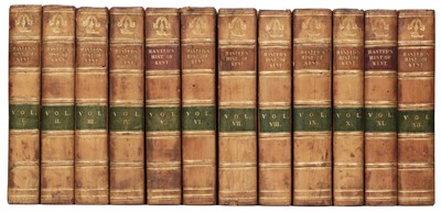 Lot 107 - Hasted (Edward). The History and Topographical Survey of the County of Kent..., 12 vols., 1797-1801