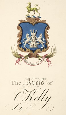Lot 262 - Irish Manuscript Pedigree. The Pedigree of O'Kelly, 2 volumes, 18th/early 19th century