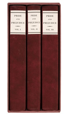 Lot 375 - Austen (Jane). Pride and Prejudice: A Novel, 3 vols., facsimile of 1813 1st edition, 2004